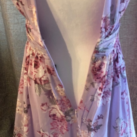New! Lulu's Garden Meandering Maxi Dress Lavender Floral NWT 21851 - Picture 12 of 16